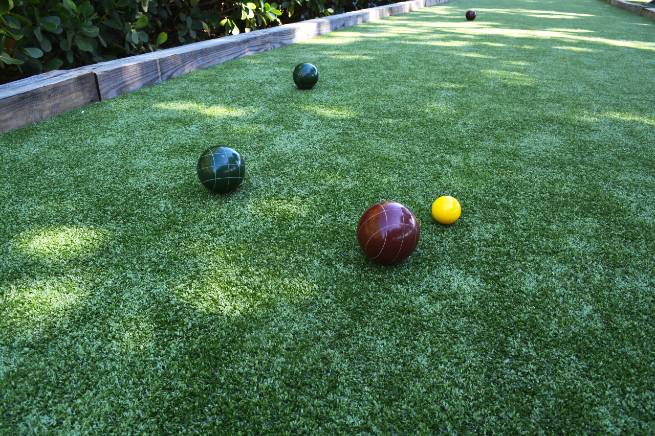 Los Angeles synthetic bocce ball turf